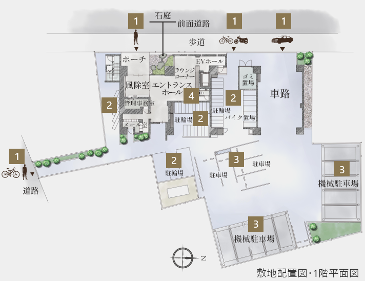 敷地配置図
