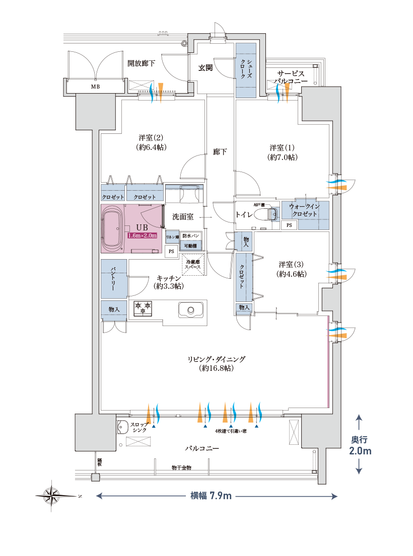 Dタイプ間取り